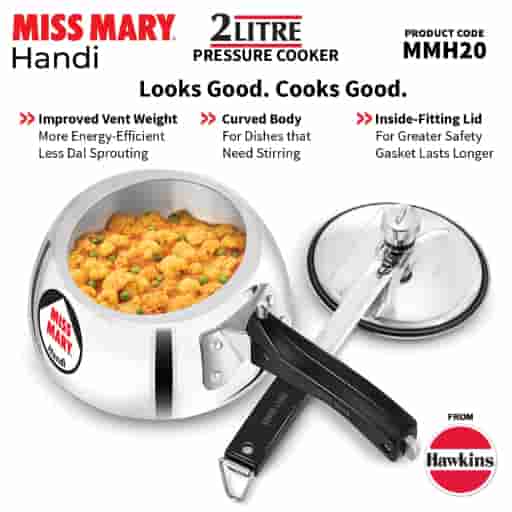 Hawkins Miss Mary 2 Litre Handi Pressure Cooker
