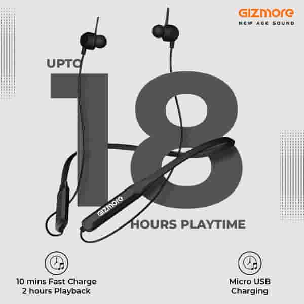 Gizmore Giz MN218 Pro Bluetooth Wireless Neckband