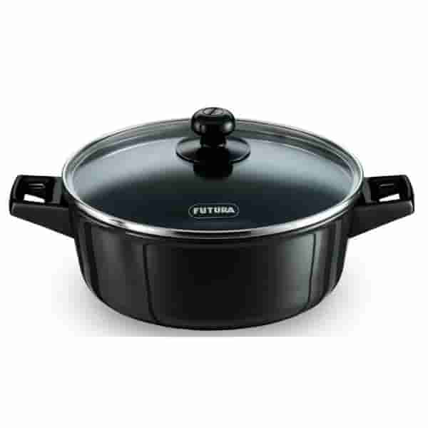 Hawkins Futura 3L Nonstick Bowl With Glass Lid