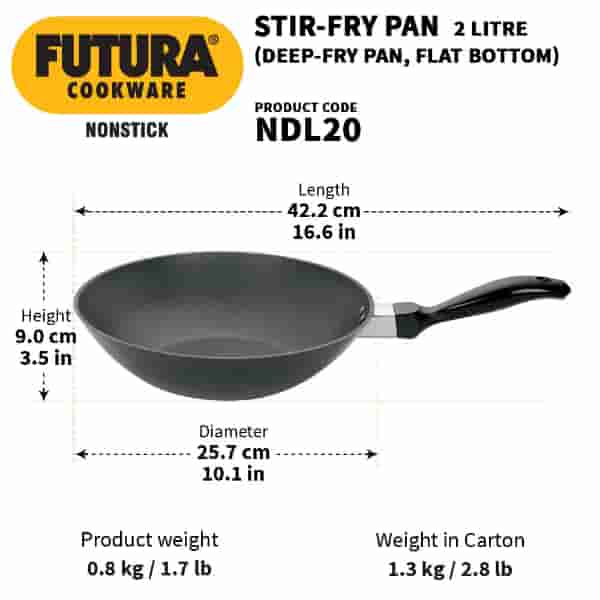 Hawkins Futura Nonstick Stir-Fry Wok 2L