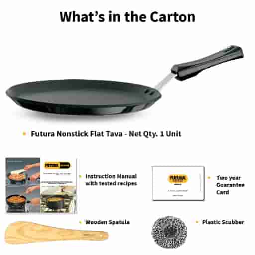 Hawkins Futura 30cm Non Stick Tawa with Plastic Handle