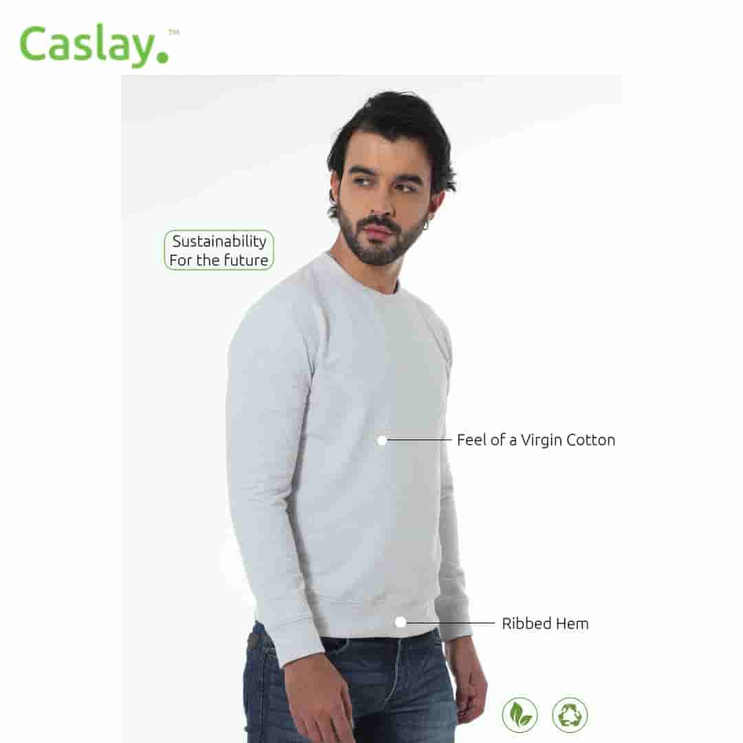 Caslay Sweatshirt - White Melange