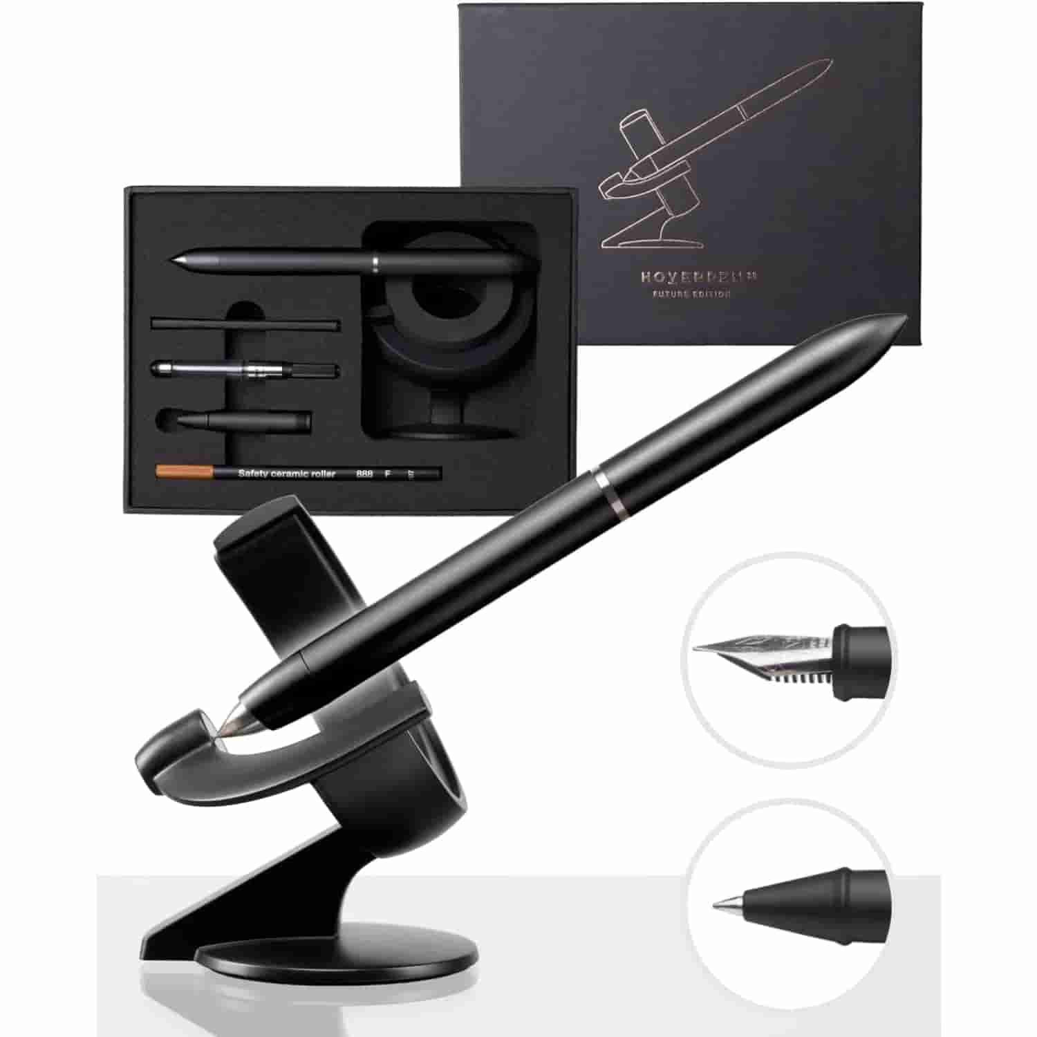 Novium Hoverpen 3 Best Luxury Fountain Pen Deep Black