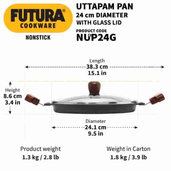 Hawkins Futura 24 cm Non Stick Uttapam Pan