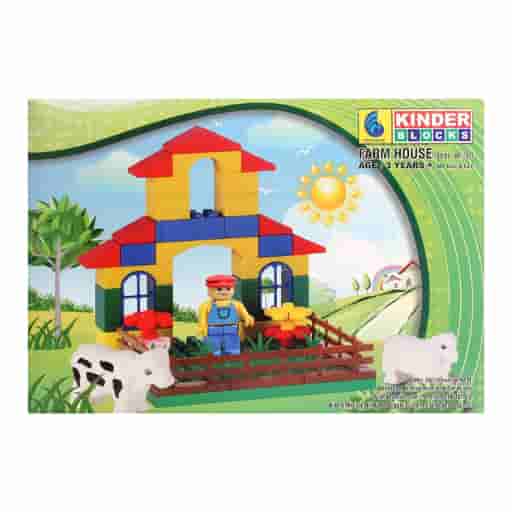 Peacock Kinder Blocks Farm House