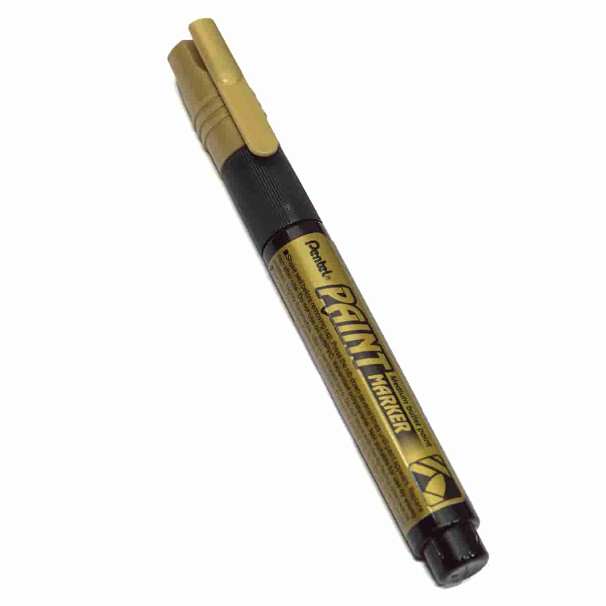 Pentel Paint Marker Medium Bullet Point Gold MMP20