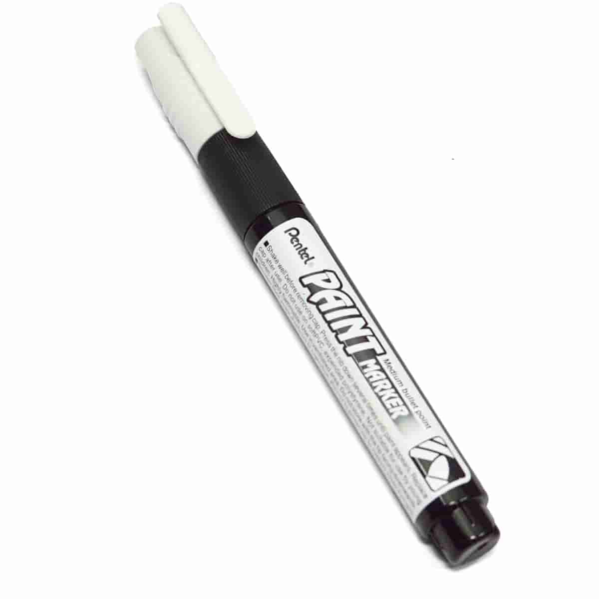 Pentel Paint Marker Medium Bullet Point White MMP20