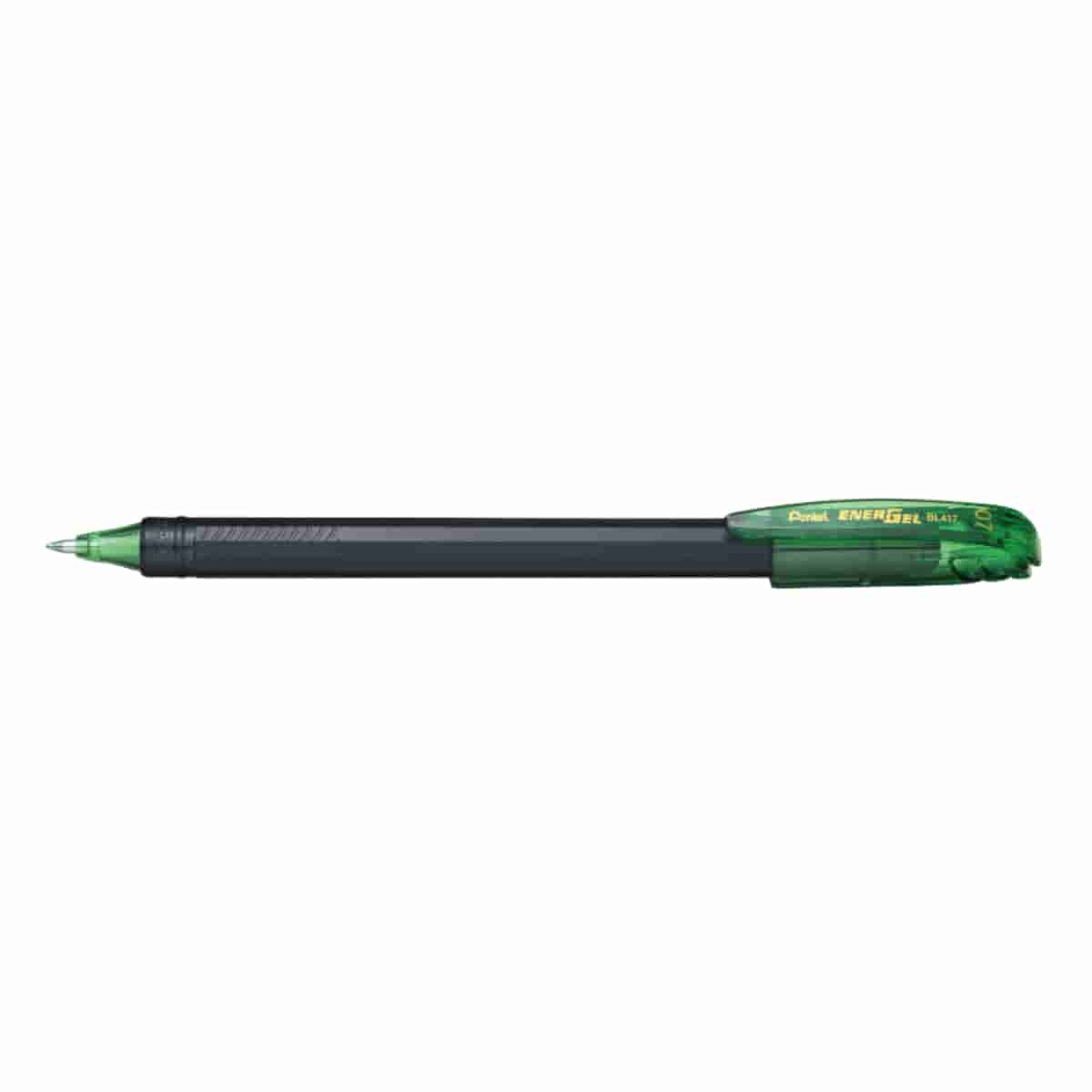 PENTEL ENERGEL PEN LIGHT GREEN INK ROLLER GEL PEN BL417