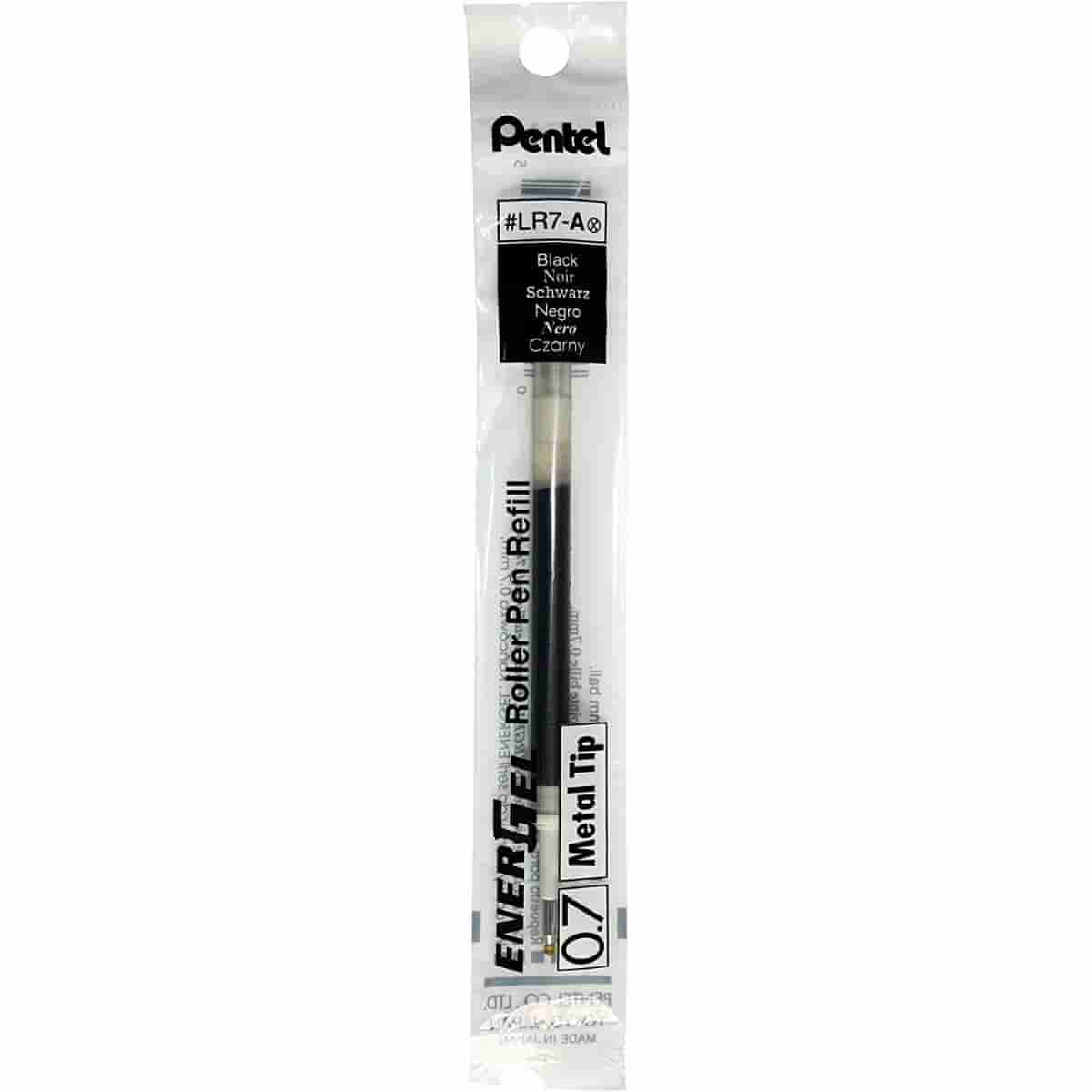 Pentel EnerGel LR7 Ultra Smooth Refill 0.7mm Black