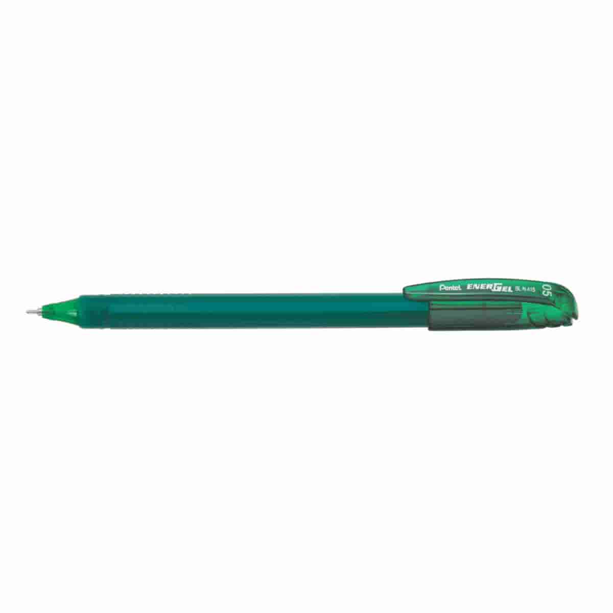 PENTEL ENERGEL 1 PC GREEN INK PEN D BLN415