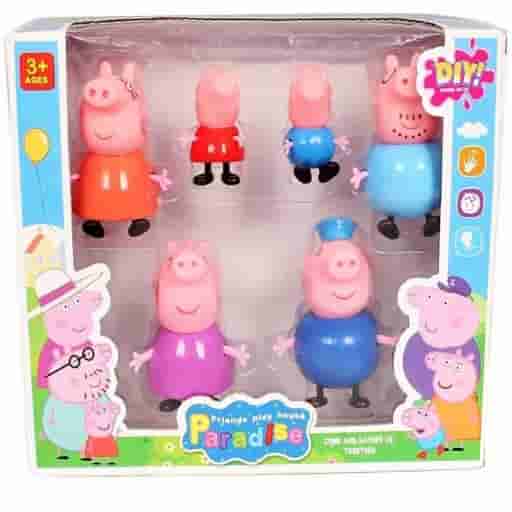 Peppa Pig Happy Family 6Pc Set For Kids