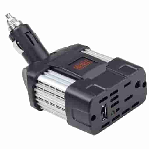 Black + Decker 100w Dc To Ac Car Power Inverter