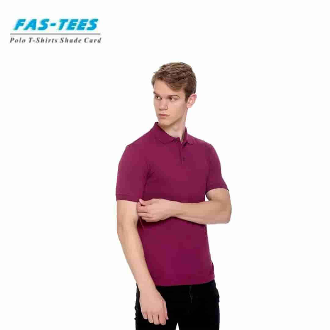 PIKMEE Men's FAS-TEES Polo T Shirt Majenta
