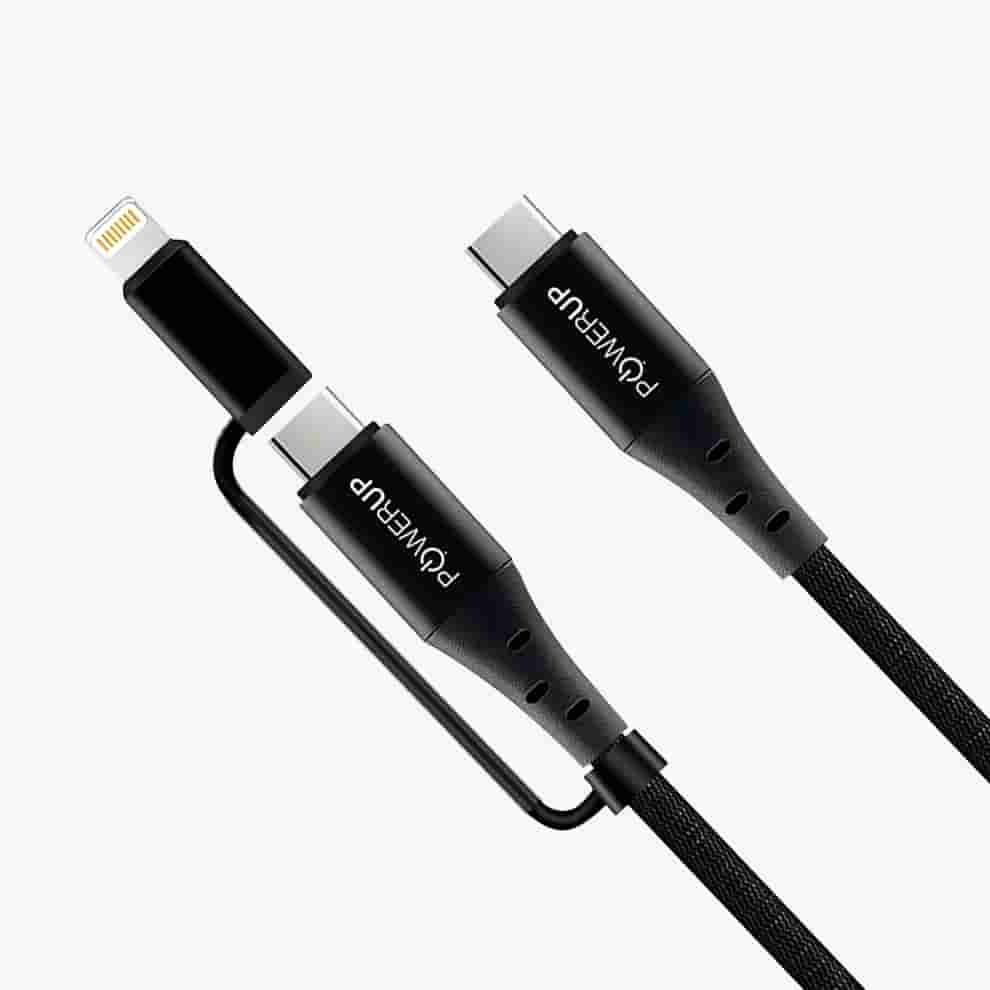 Powerup 2IN1 1.5m Cable - Black