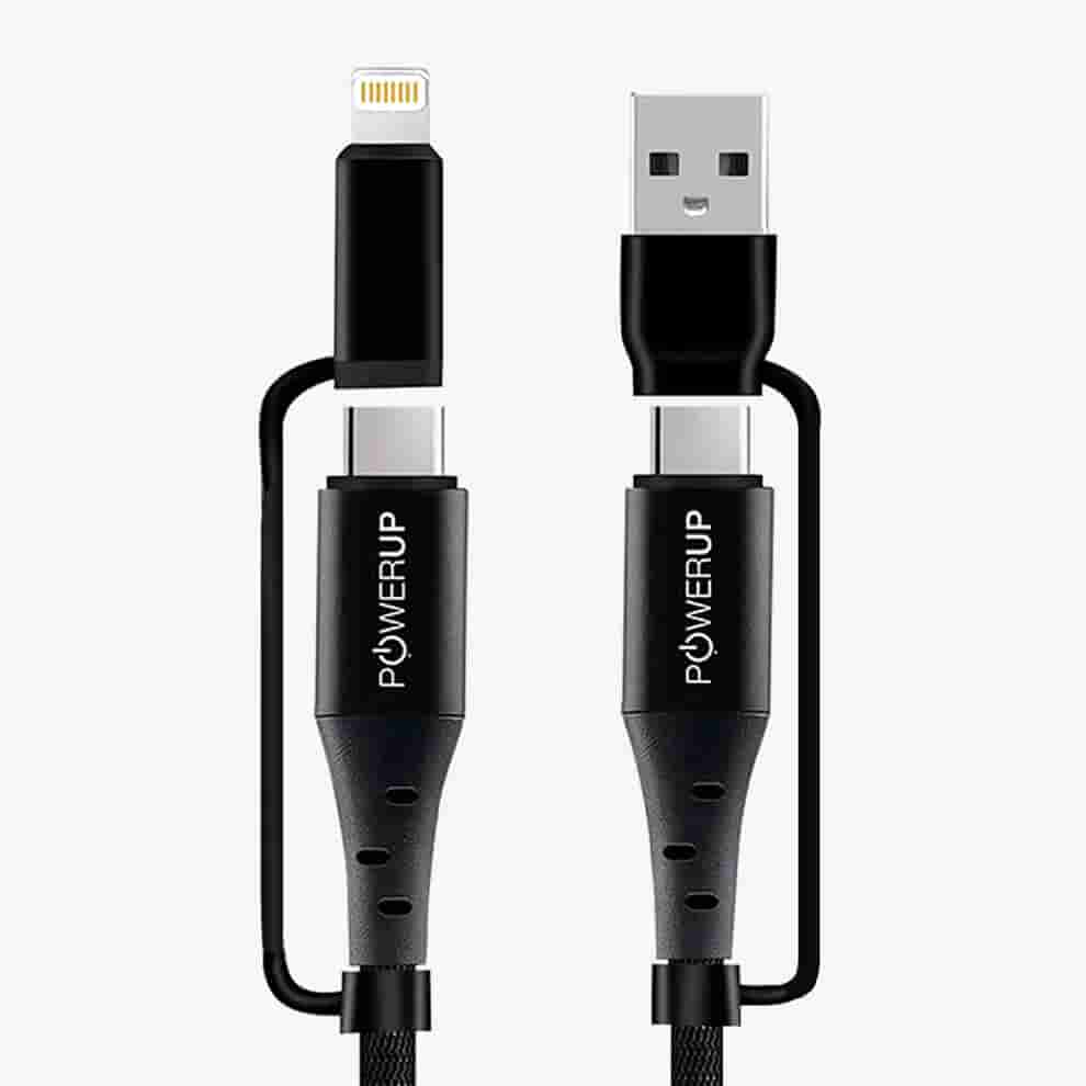 Powerup 4IN1 1.5m Cable - Black