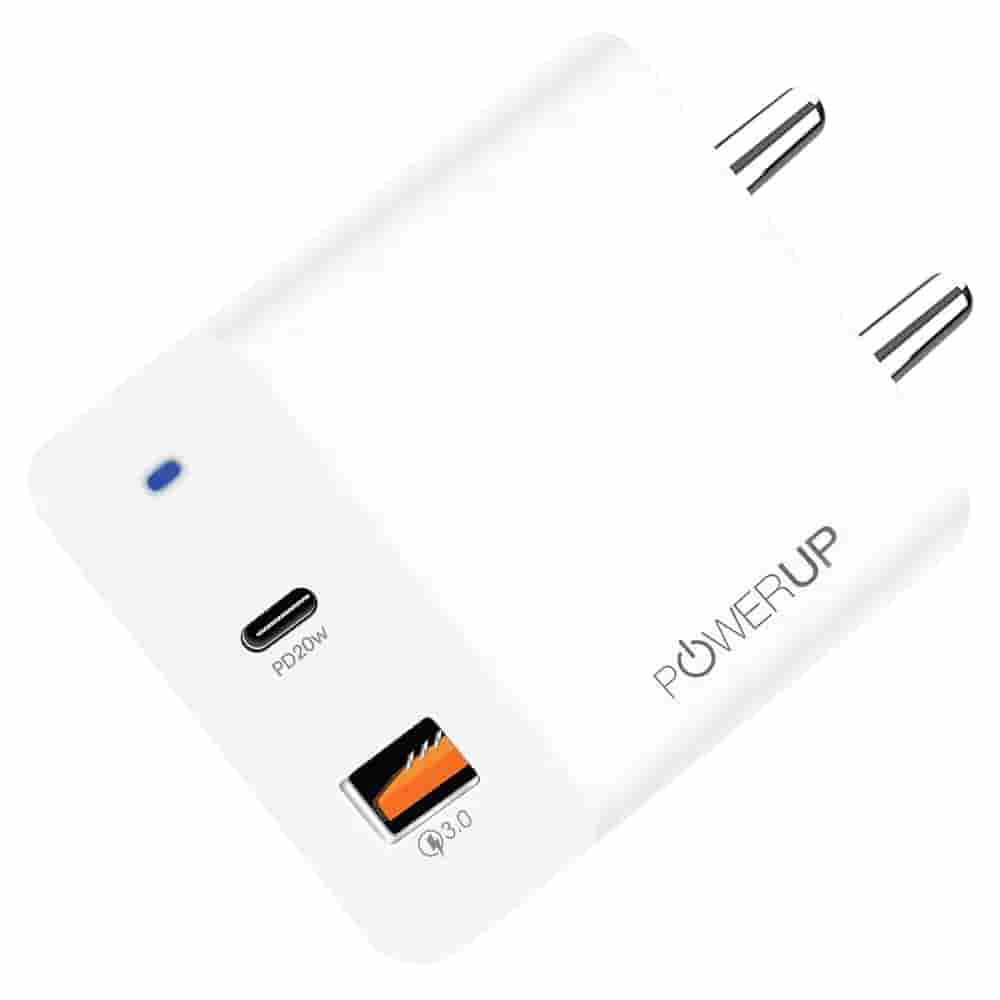 Powerup Turbo 20W PD USB Type-C Wall Charger  -White