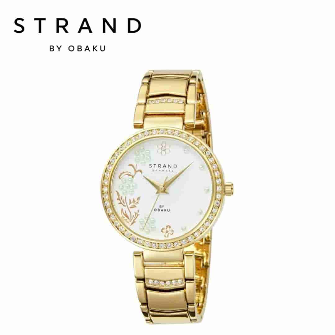 Strand By Obaku Pearl Cider Women Watch- S713LHGWSG
