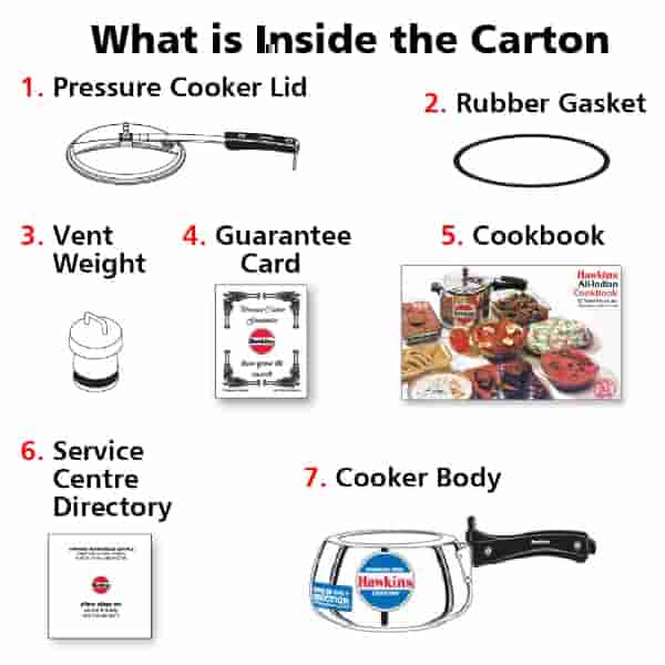 Hawkins 1.5L Stainless Steel Induction Pressure Cooker