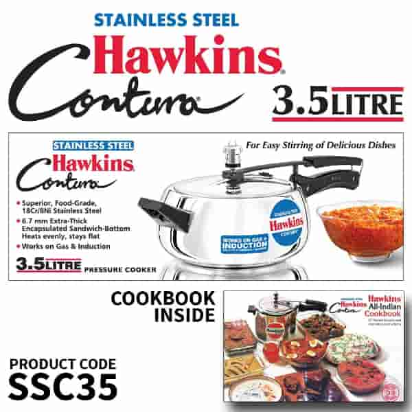 Hawkins 3.5 Litre Contura Pressure Cooker
