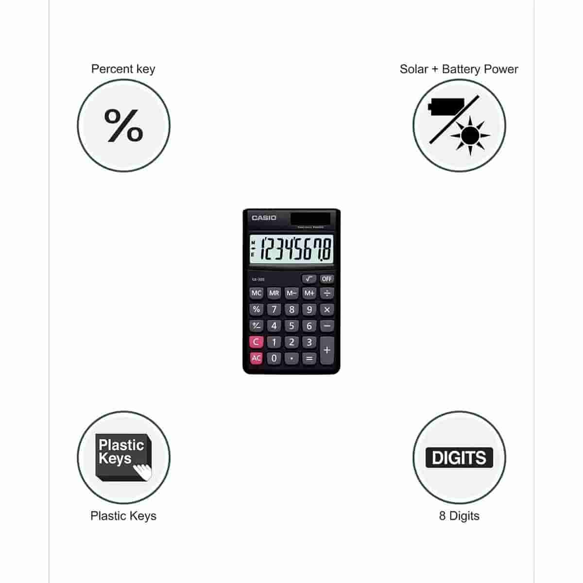 Casio SX-300-W Portable Calculator