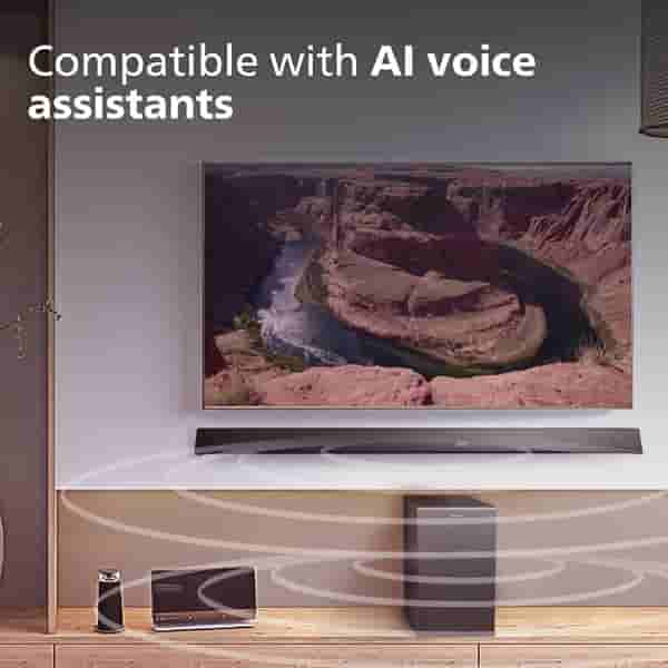 Philips 3.1.2 Channel Soundbar Black