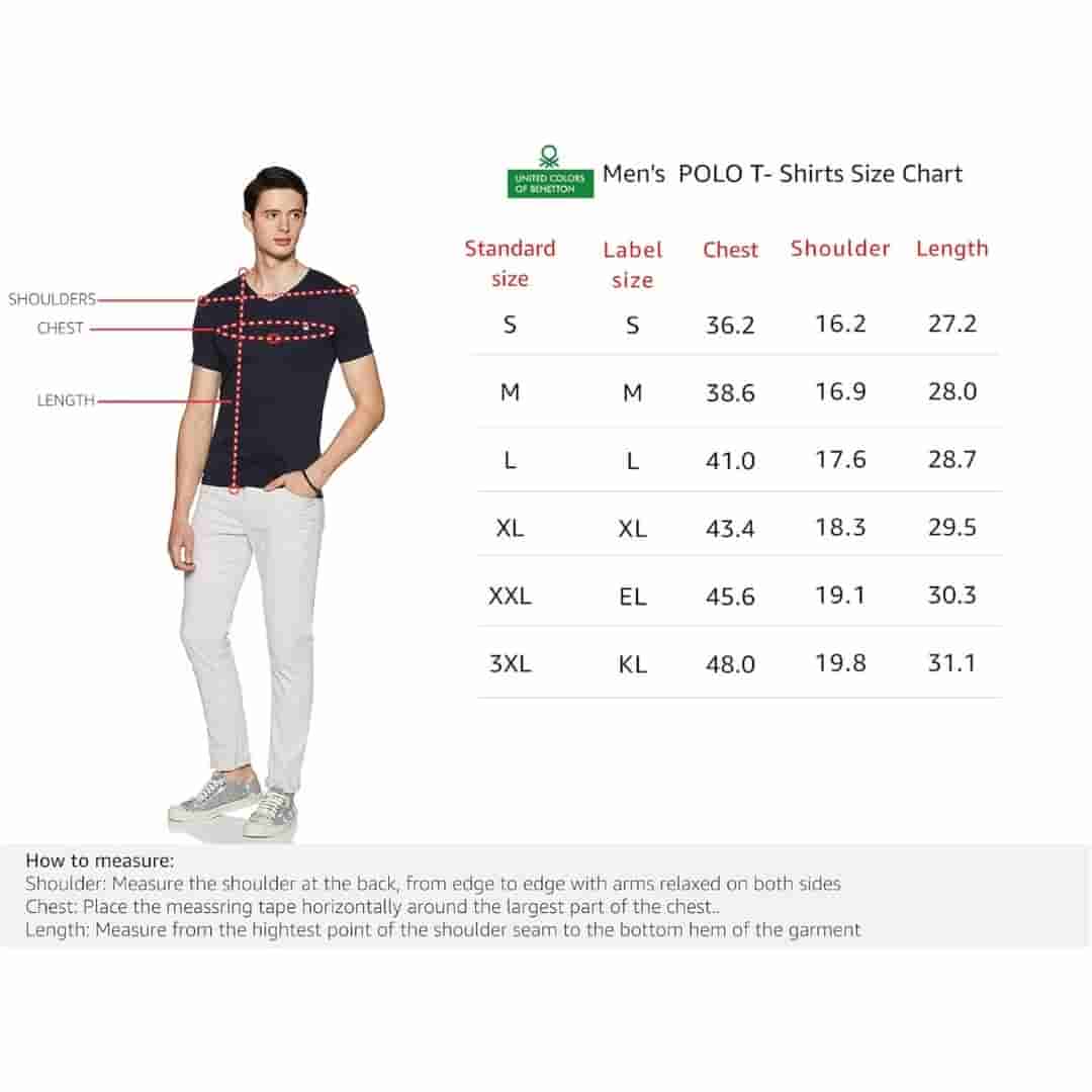 United Colors of Benetton Men's Grey Lycra Polo T-Shirt