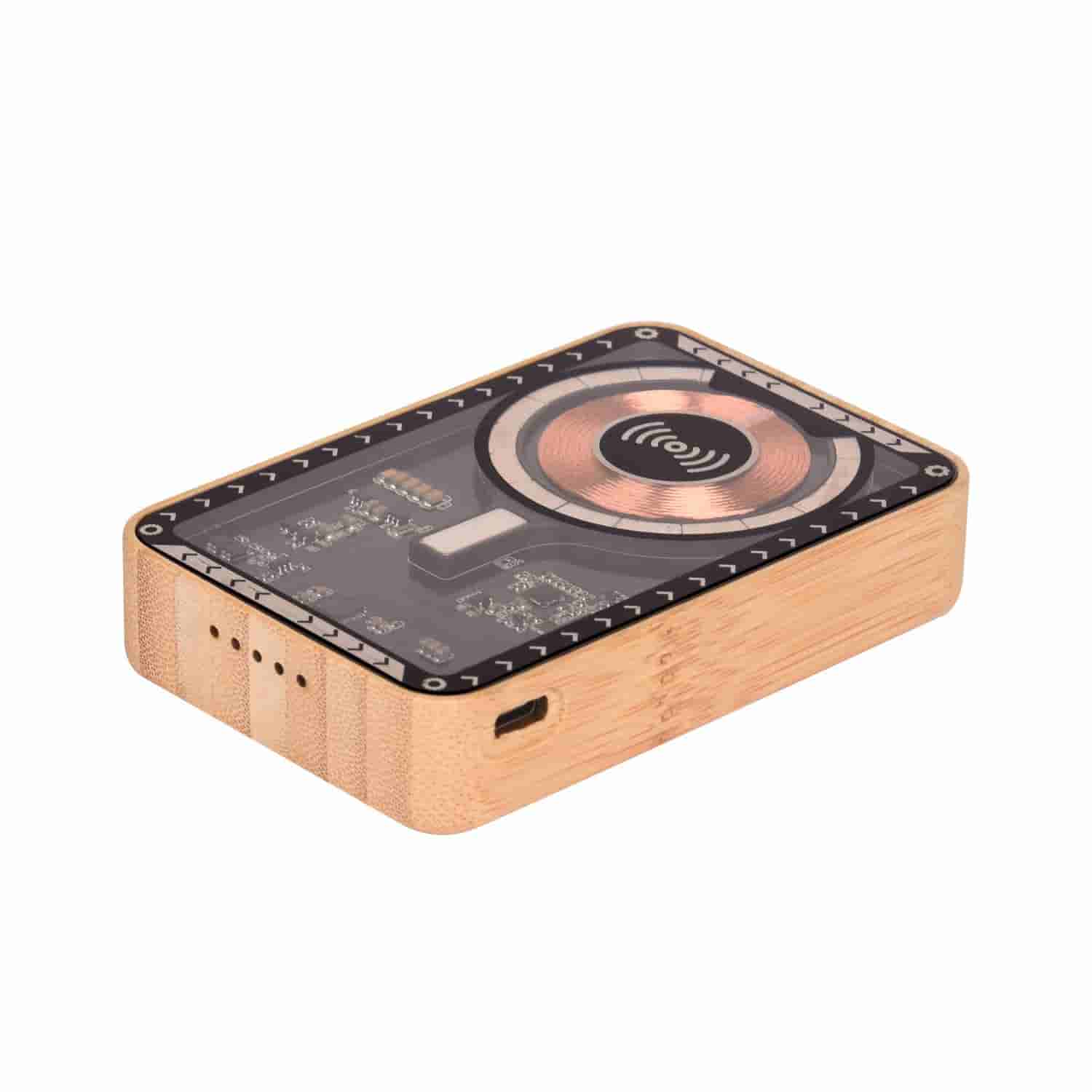 Wangari Juniper Bamboo 10000 mAh Transparent MagSafe Power Bank