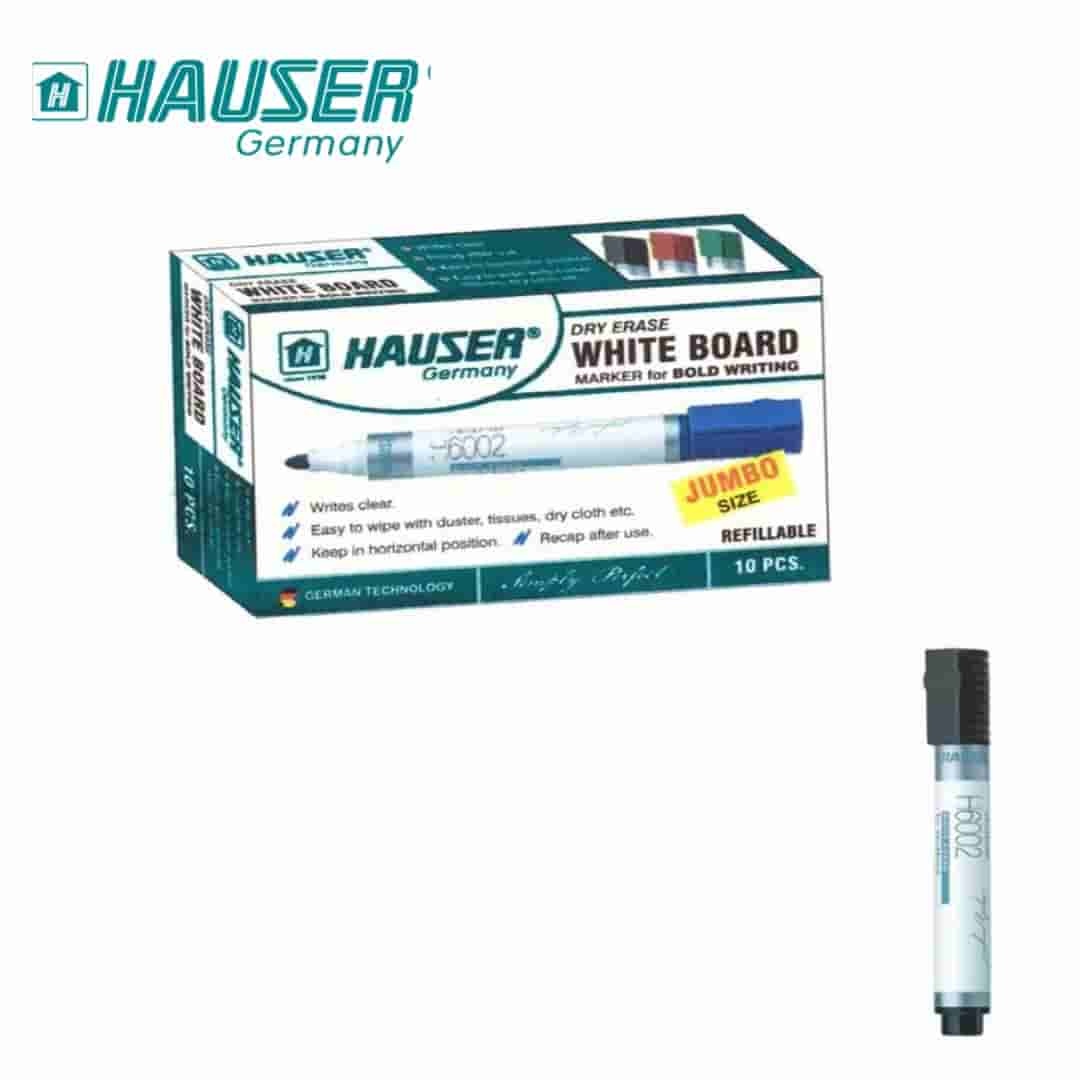 Hauser WHITE BOARD MARKER Pack Of 10(Blue,Gree, Red,Black)