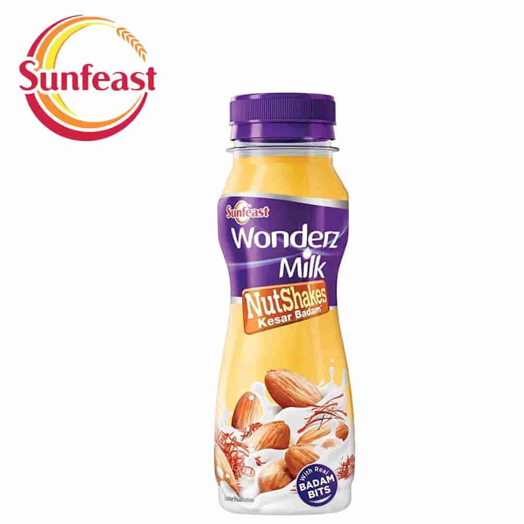 Wonderz Milk Kesar Badam Nut Shakes - 200ml