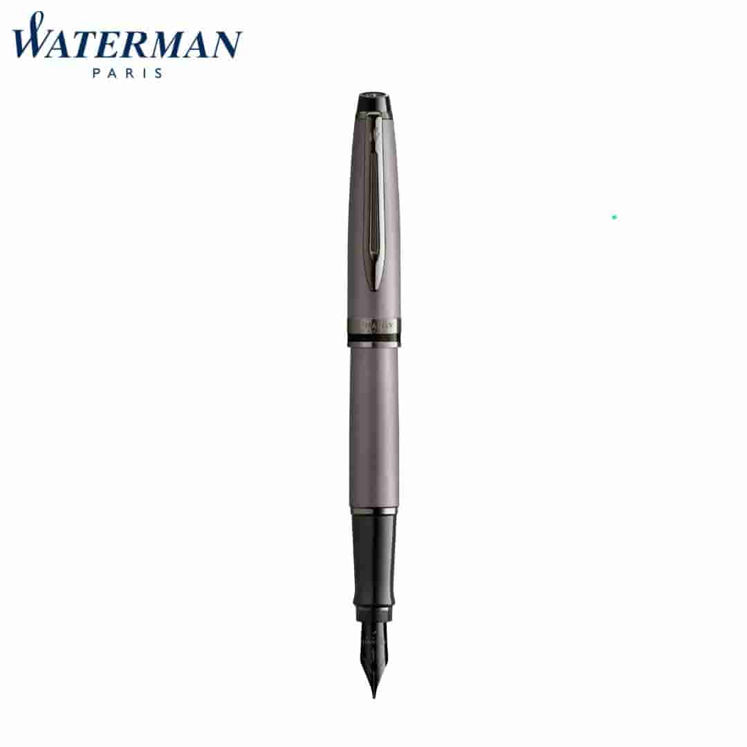 Waterman Expert Metallic Sr Trim Fountain Fine Pen