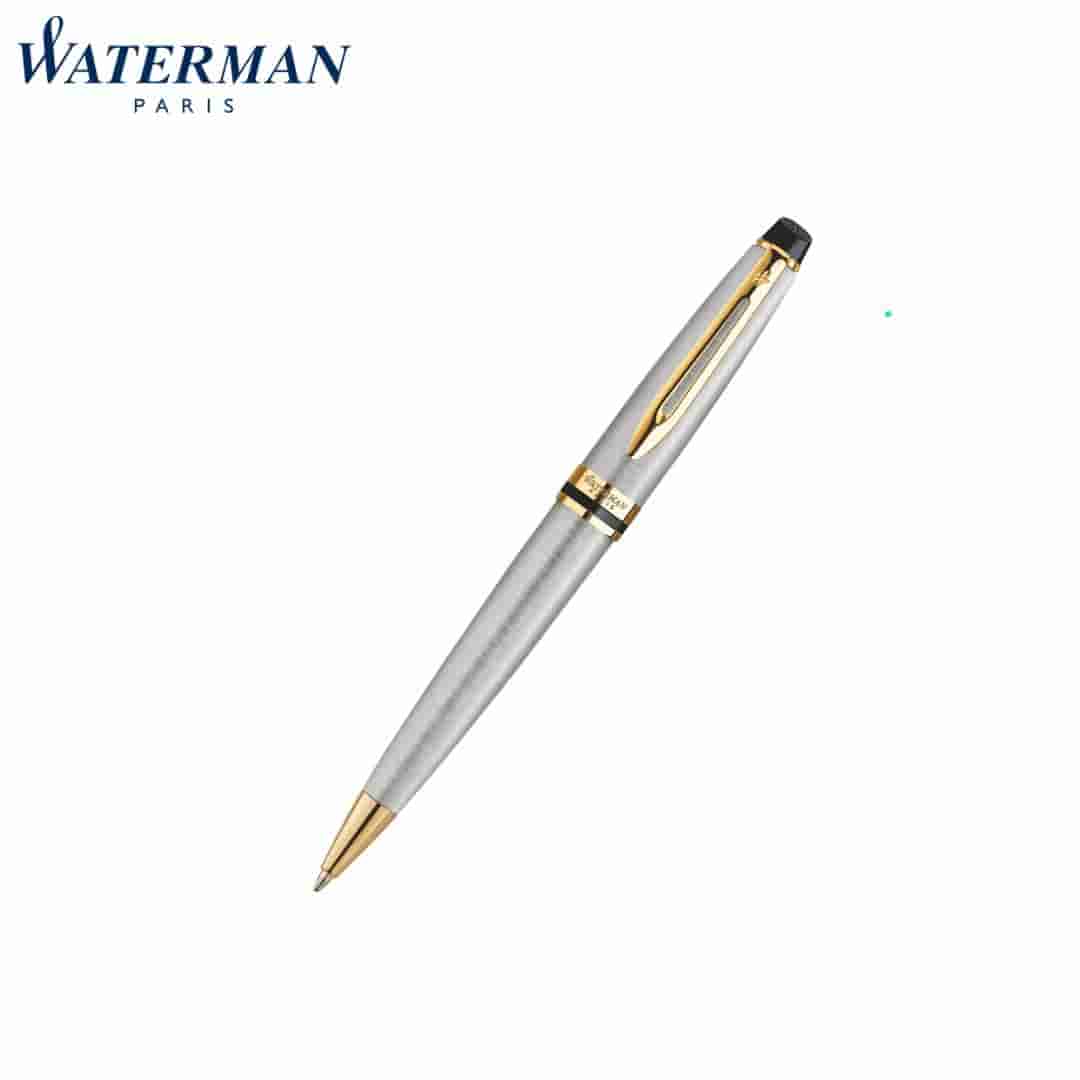 Waterman Expert Ivory Gold Trim Ball Pen
