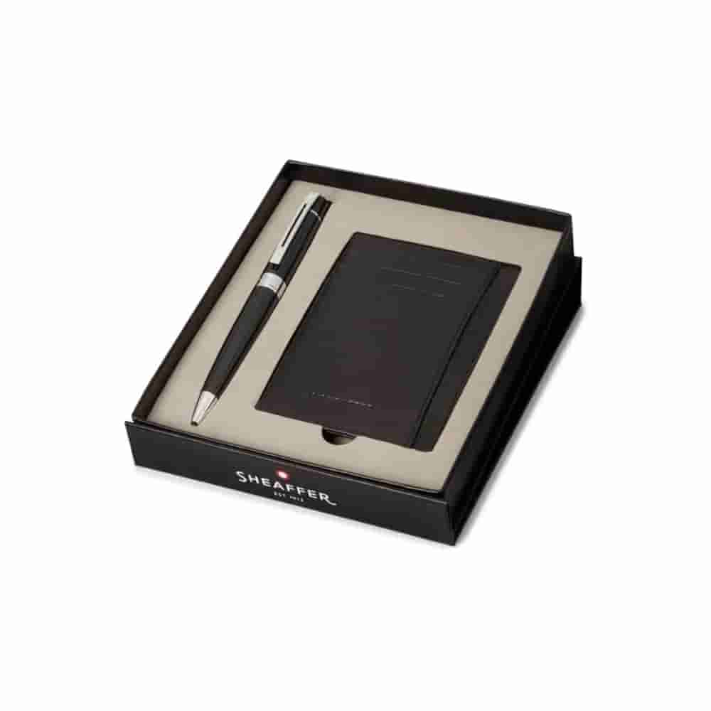 Sheaffer Gift Set 300 Ballpoint Pen &Credit Card Holder