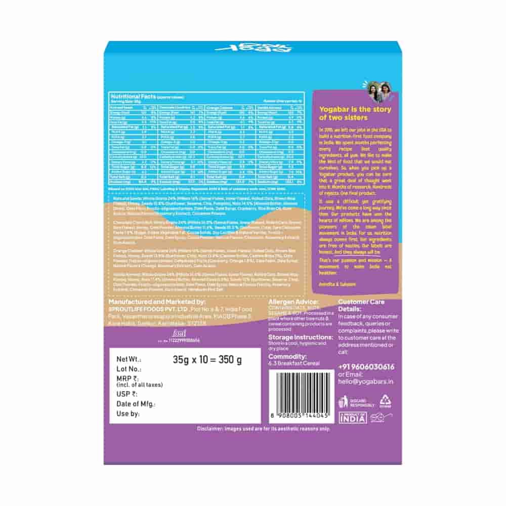 Yoga Bar Energy Bar Variety Pack (10 bars)