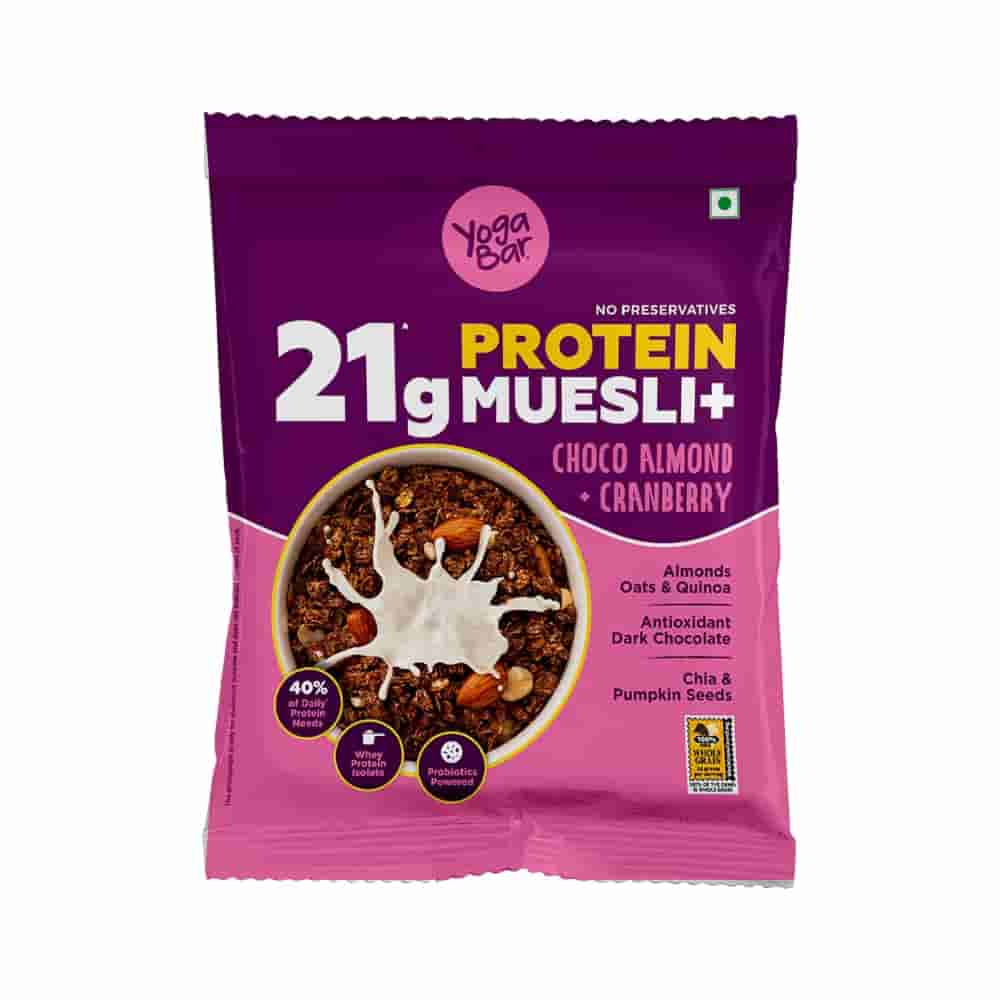 Yoga Bar High Protein Choco Almond + Cranberry Muesli (50g)