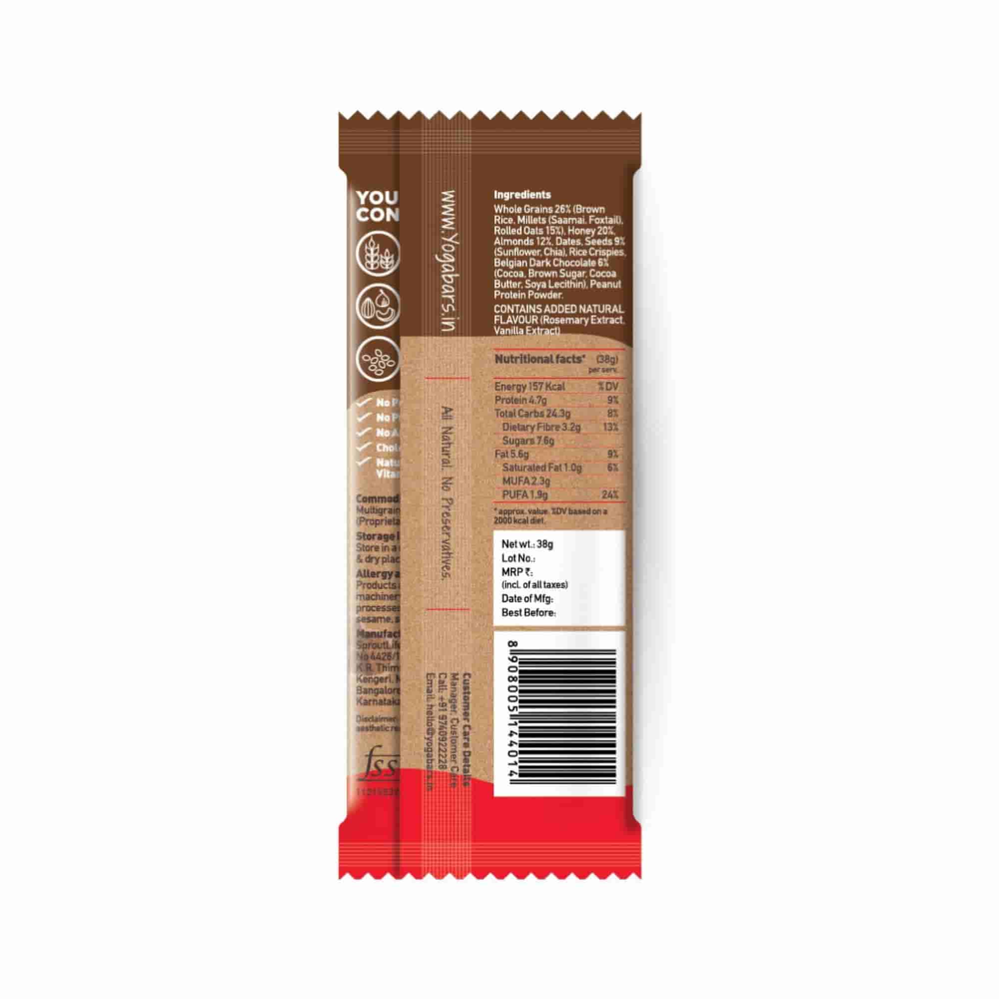 Multigrain Energy Bar - Chocolate Chunk Nut - 38g