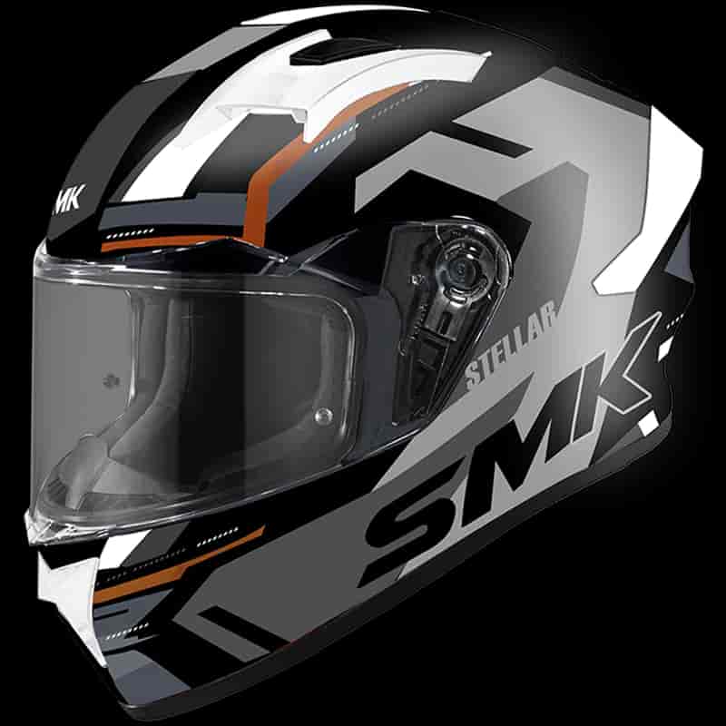 SMK STELLAR CLEAR VISOR KPOWER GRAPHIC GL267 L HELMET