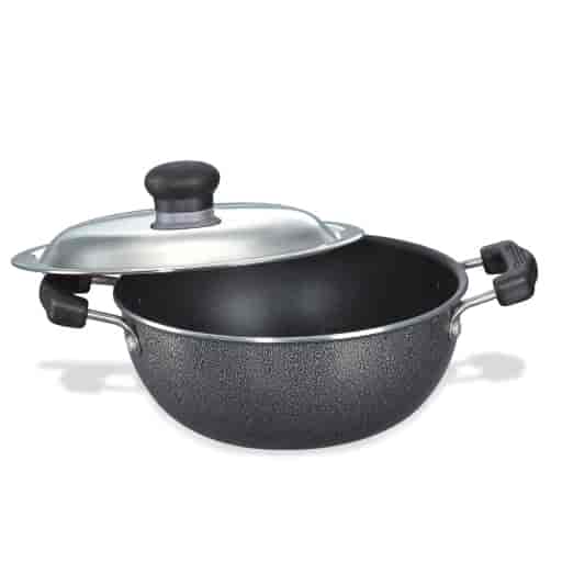 Prestige 30728 Omega Plus Flat Base Kadai 270 mm SS Lid
