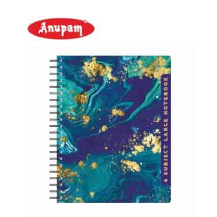 Anupam Large 6 subject Note Book 240 Pg 70Gsm(22X29Cm)