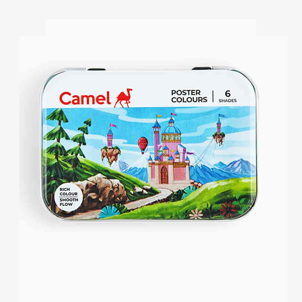Camlin Student Poster Colour 6 Shades in 10ml LW