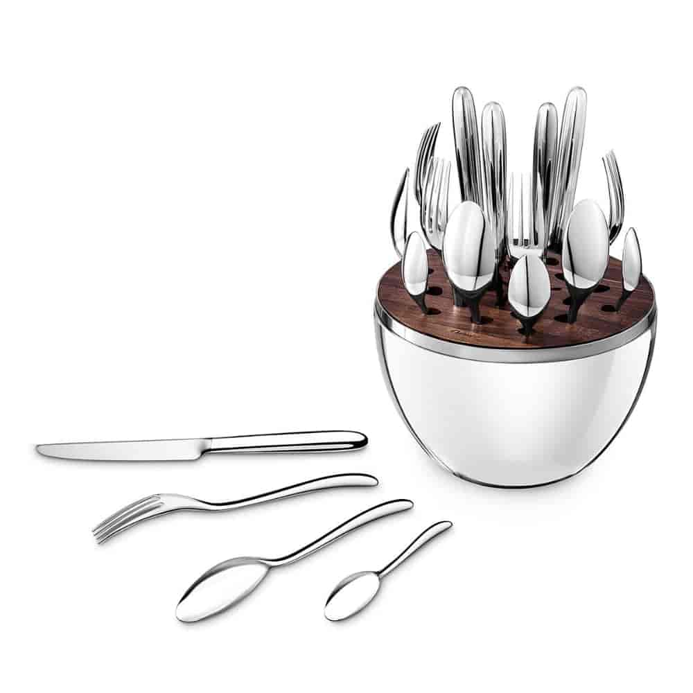 Kairos Premium Cutlery Set 24 Pcs With Oval Shaped Stand