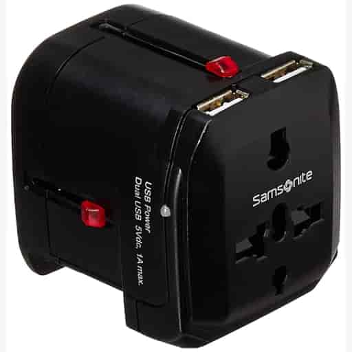 Samsonite 67Z (0) 09 002 World Wide Power Adapter-Black