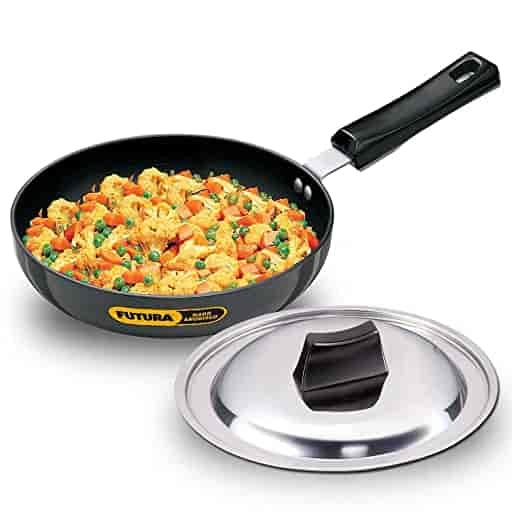 Hawkins AF22RS Frying Pan (Rounded Sides) 22 cm With Lid