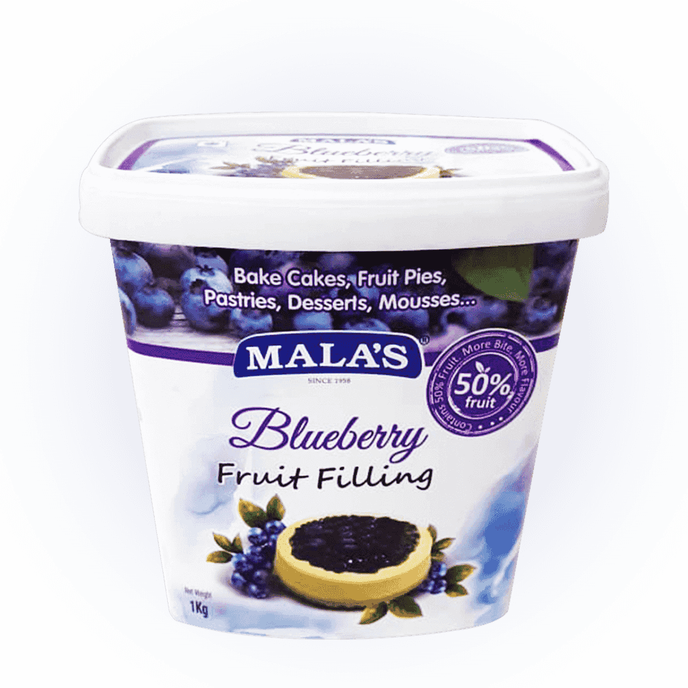 Mala's Blue Berry Fillings 1kg Bucket