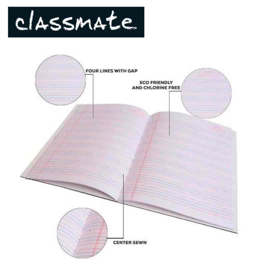 Classmate Hard Bounded Foul Line Note Book 96Pg (210X170mm)