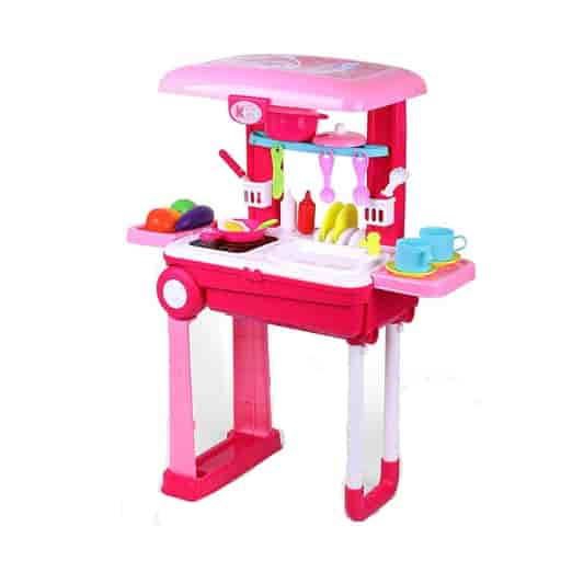 Chuangfa Toys Modular Kitchen And Trolley Set For Kids
