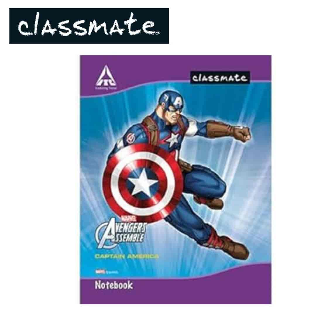 Classmate Soft Bounded Four Line Note Book 92Pg (240X180mm)