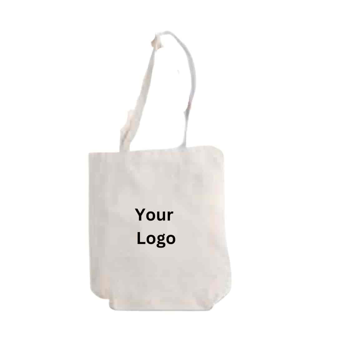 Cotton Tote Bag White With Zipper