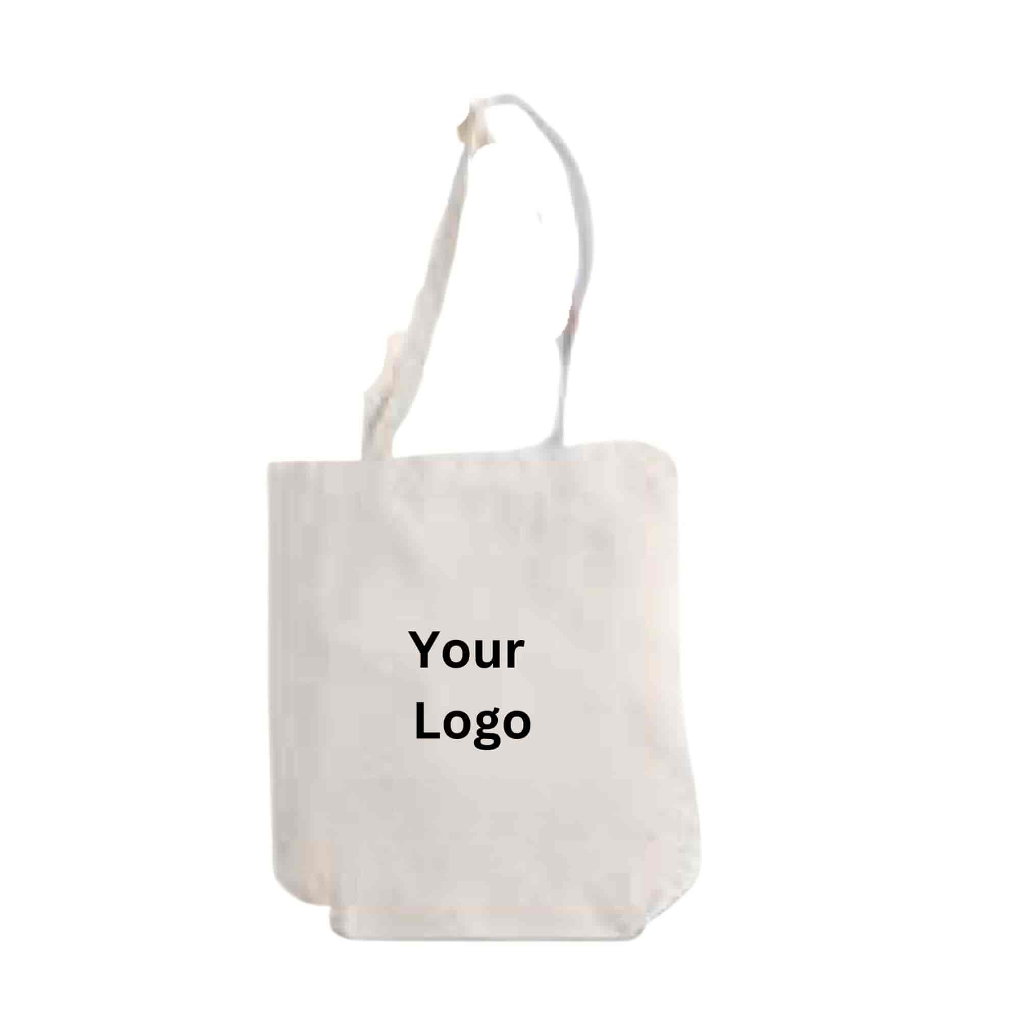 Cotton Tote Bag White With Zipper