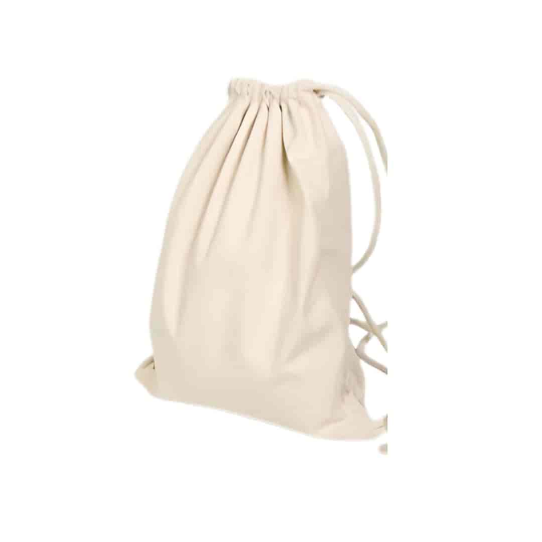 Draw String White Bag