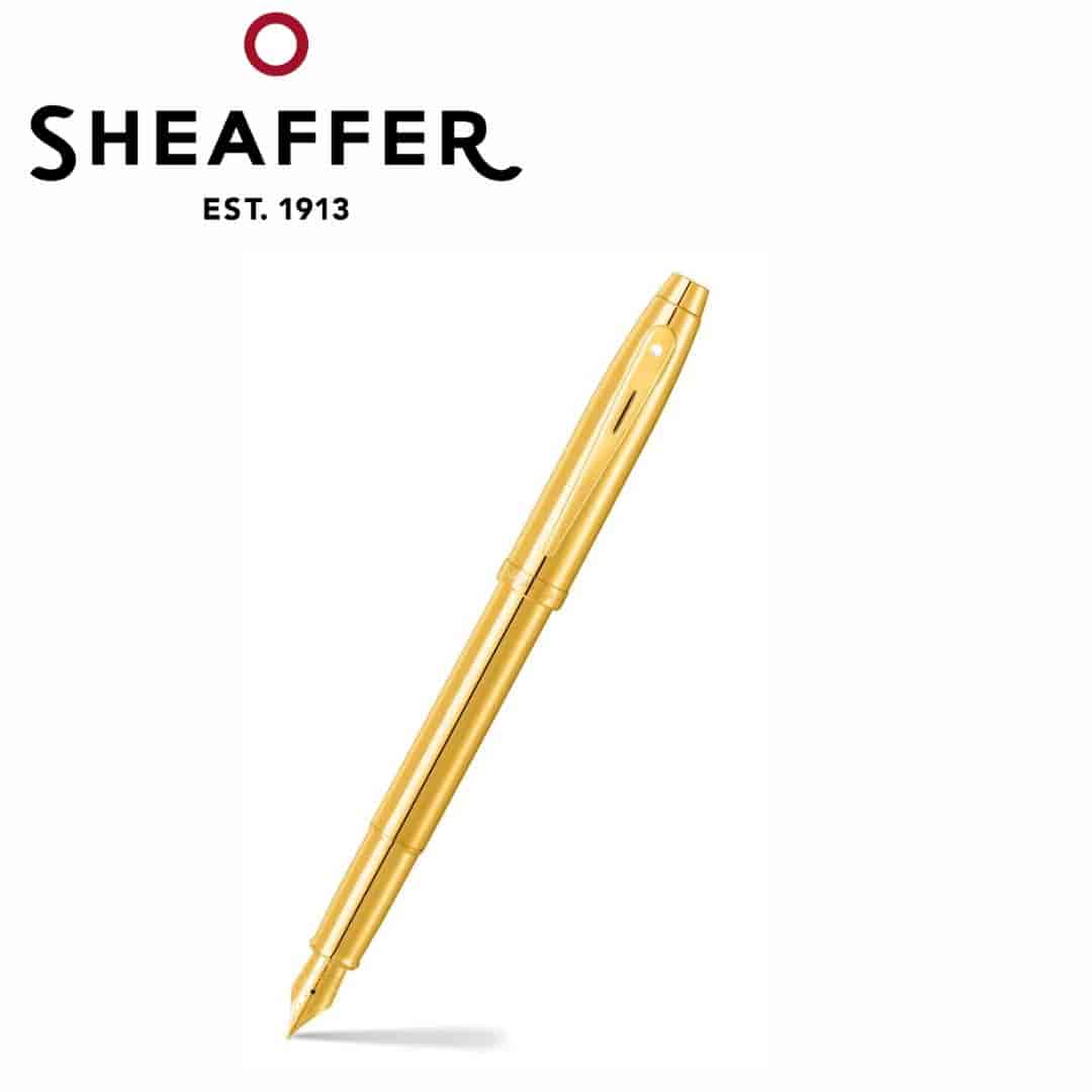 PEN SHEAFFER 100 E9372 PVD GOLD WITH PVD GOLD  TRIM RB